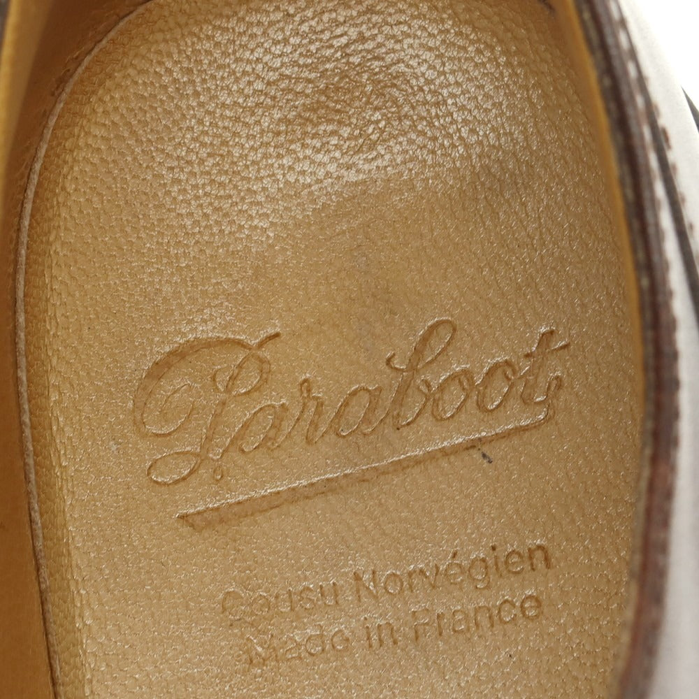 【中古】パラブーツ Paraboot CHAMBORD Uチップ ドレスシューズ ブラウン【 6 】【 状態ランクB 】【 メンズ 】