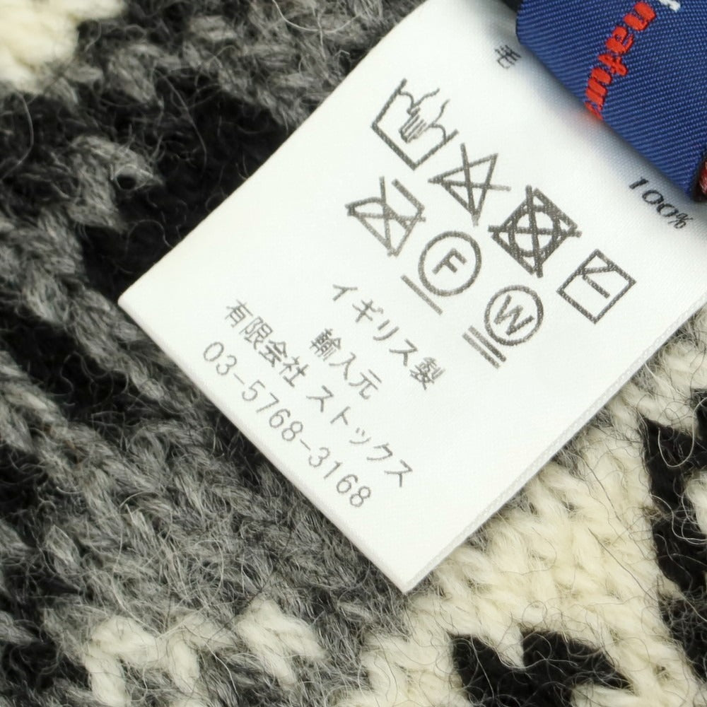 【中古】ハイランド2000 HIGHLAND2000 ウール マフラー グレーxホワイト【 状態ランクB 】【 メンズ 】