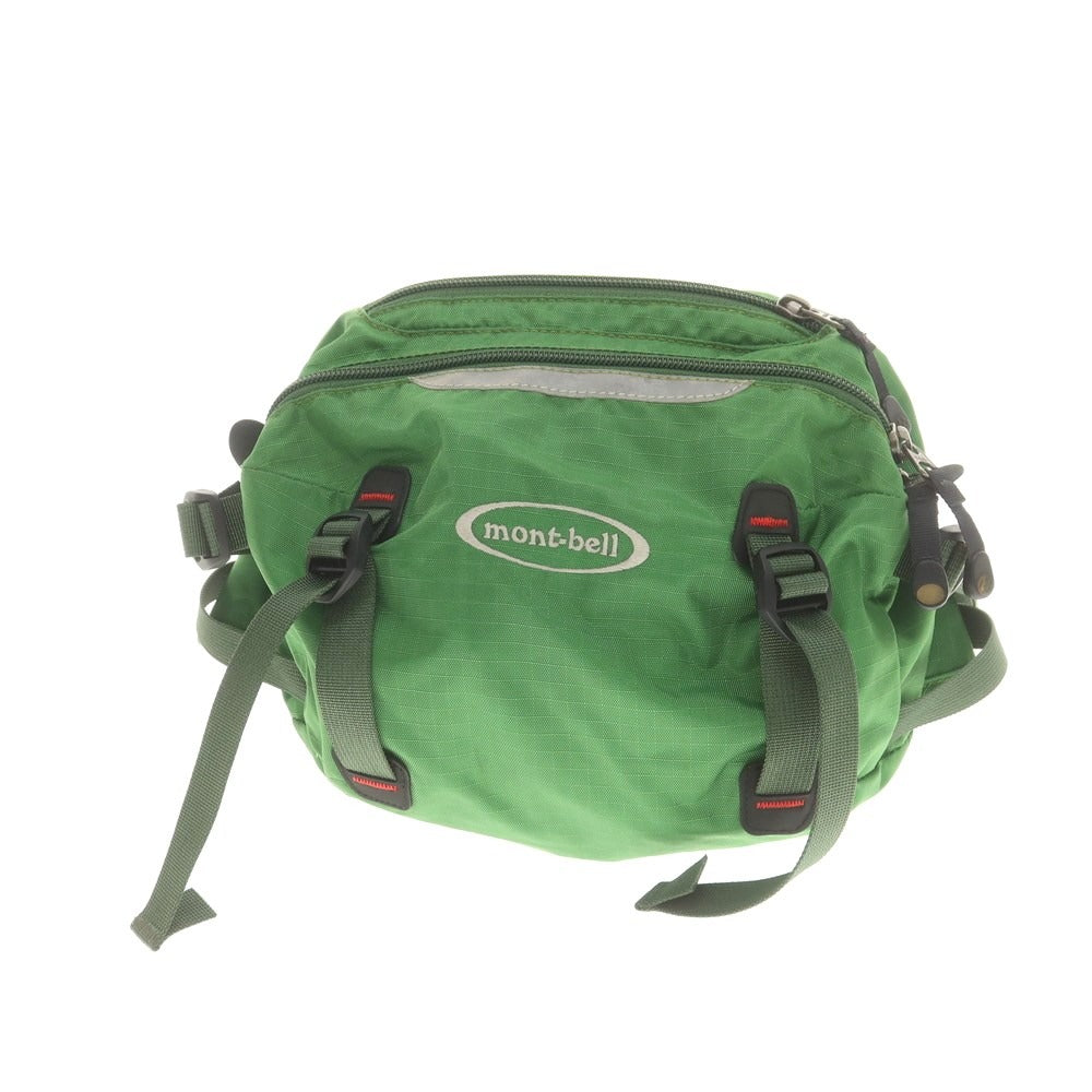 【中古】モンベル mont-bell リップストップナイロン ウエストバッグ グリーン【 状態ランクB 】【 メンズ 】