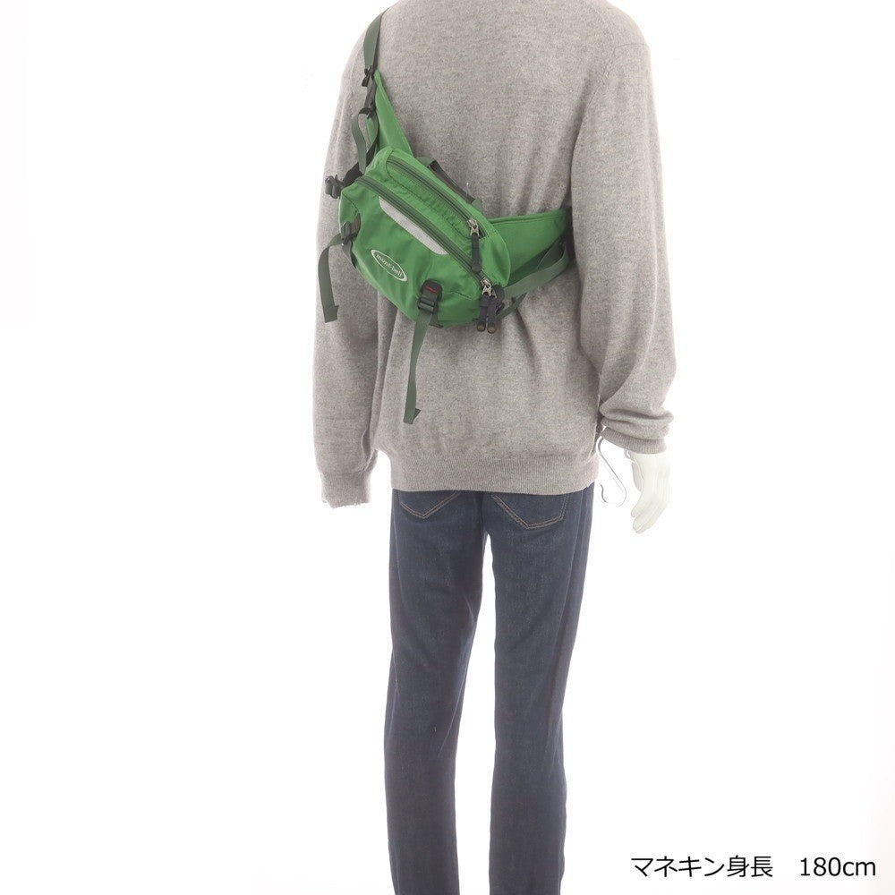 【中古】モンベル mont-bell リップストップナイロン ウエストバッグ グリーン【 状態ランクB 】【 メンズ 】
