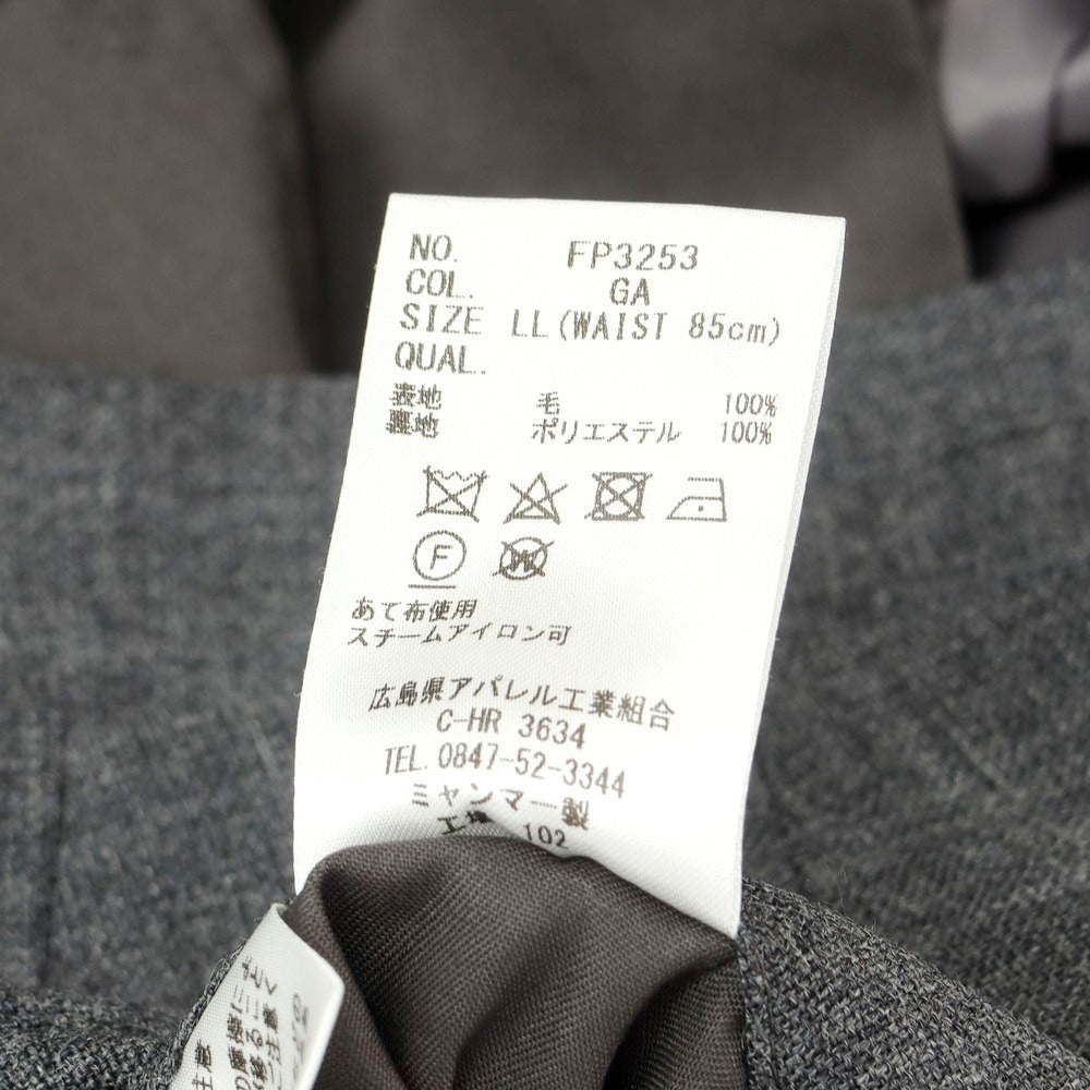 【中古】ユニバーサルランゲージ UNIVERSAL LANGUAGE ウール ドレススラックスパンツ グレー【 LL 】【 状態ランクB 】【 メンズ 】