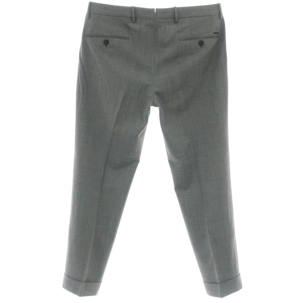 【中古】インコテックス スローウェア INCOTEX SLOWEAR ストレッチ ポリエステルウール ドレススラックスパンツ グレー【 48 】【 状態ランクB 】【 メンズ 】