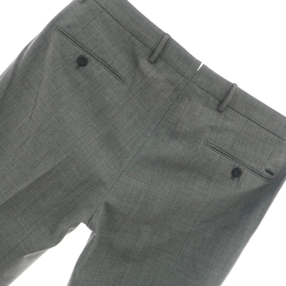 【中古】インコテックス スローウェア INCOTEX SLOWEAR ストレッチ ポリエステルウール ドレススラックスパンツ グレー【 48 】【 状態ランクB 】【 メンズ 】