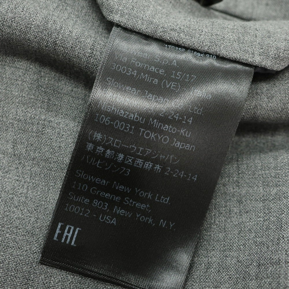 【中古】インコテックス スローウェア INCOTEX SLOWEAR ストレッチ ポリエステルウール ドレススラックスパンツ グレー【 48 】【 状態ランクB 】【 メンズ 】