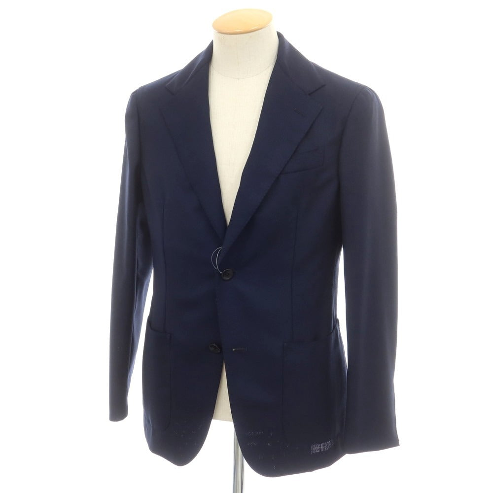 【新品】エルネスト ernesto GFB ホップサック ウール 2B テーラードジャケット ネイビー【 44 Drop8 】【 状態ランクN 】【 メンズ 】