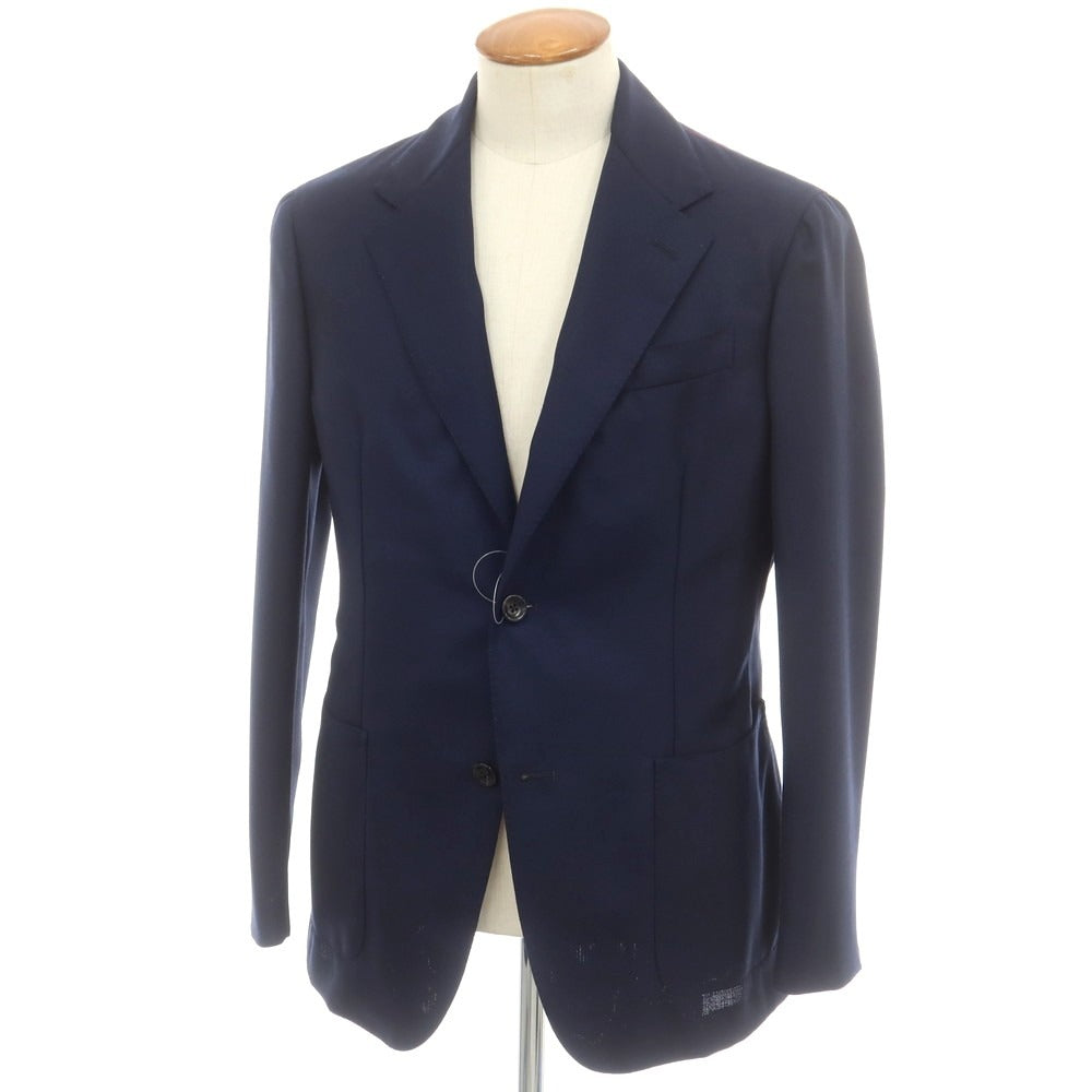 【新品】エルネスト ernesto GFB ホップサック ウール 2B テーラードジャケット ネイビー【 48 Drop8 】【 状態ランクN 】【 メンズ 】