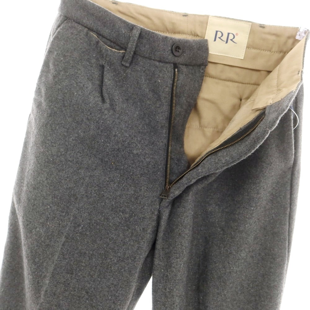 【新品】アールアール ロマーノリドルフィ RR ROMANO RIDOLFI ポリエステルウール カジュアルスラックスパンツ グレー系【 30 】【 状態ランクN 】【 メンズ 】