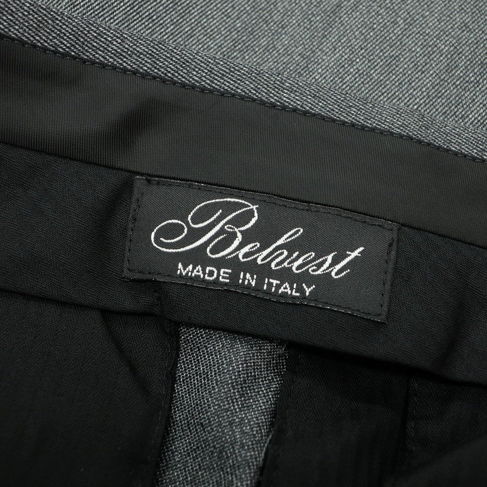 【新品アウトレット】ベルベスト Belvest ウール ドレススラックスパンツ グレー系【 44 】【 状態ランクN- 】【 メンズ 】