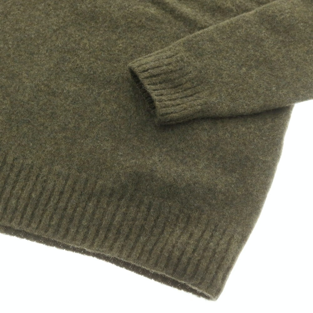 【新品】ドルモア DRUMOHR ウール モックネック プルオーバーニット オリーブグリーン【 48 】【 状態ランクN 】【 メンズ 】