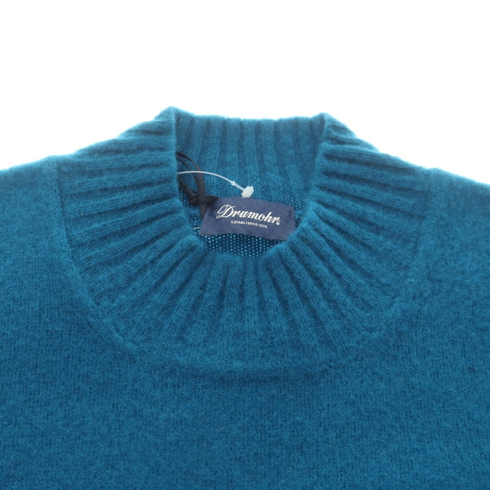 【新品】ドルモア DRUMOHR ウール モックネック プルオーバーニット ターコイズブルー【 50 】【 状態ランクN 】【 メンズ 】