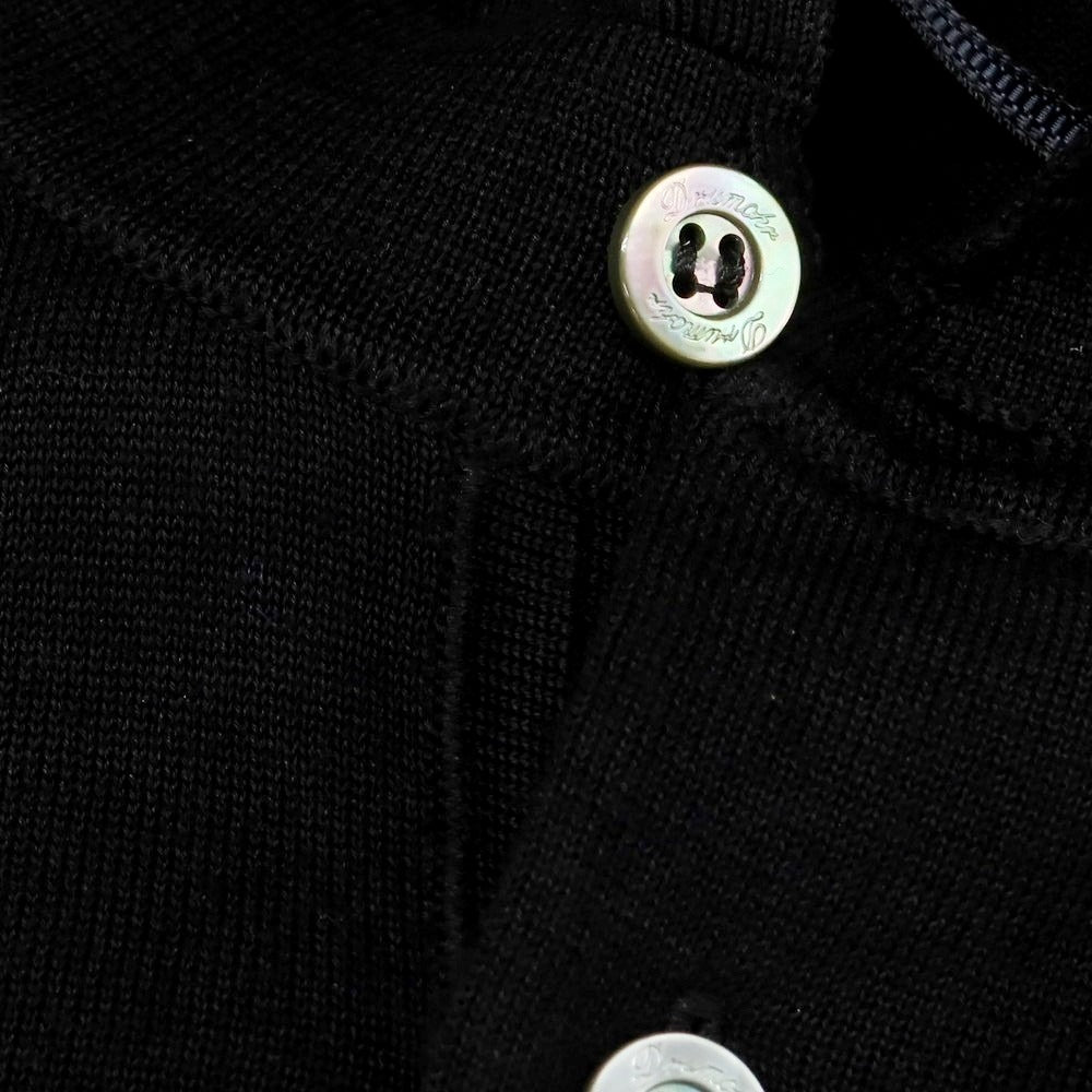 【新品アウトレット】ドルモア DRUMOHR ハイゲージコットン 長袖 ポロニット ブラック【 50 】【 状態ランクN- 】【 メンズ 】