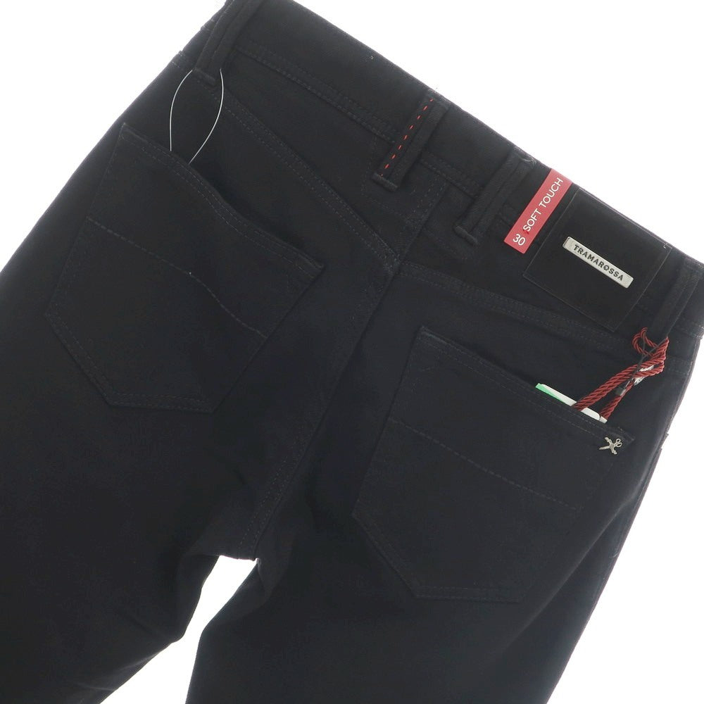 【新品】トラマロッサ Tramarossa LEONARDO ストレッチ コットンポリエステル デニムパンツ ブラック【 30 】【 状態ランクN 】【 メンズ 】
