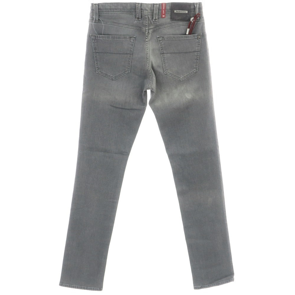 【中古】トラマロッサ Tramarossa LEONARDO ストレッチ コットン ジーンズ デニムパンツ グレー【 32 】【 状態ランクD 】【 メンズ 】