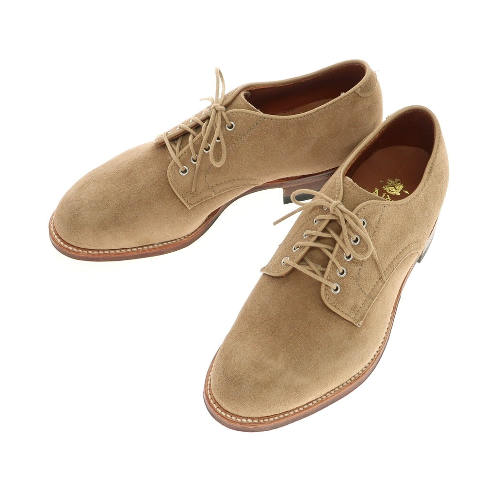 【新品】オールデン ALDEN N6438 スエード プレーントゥ ドレスシューズ ベージュ【 61/2D 】【 状態ランクN 】【 メンズ 】