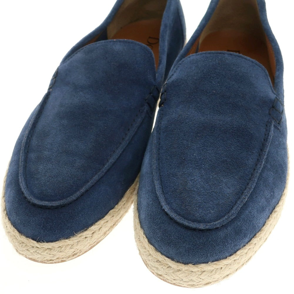 【新品】デュカルス DOUCALS スエード エスパドリーユ シューズ ネイビーブルー【 42 】【 状態ランクN 】【 メンズ 】