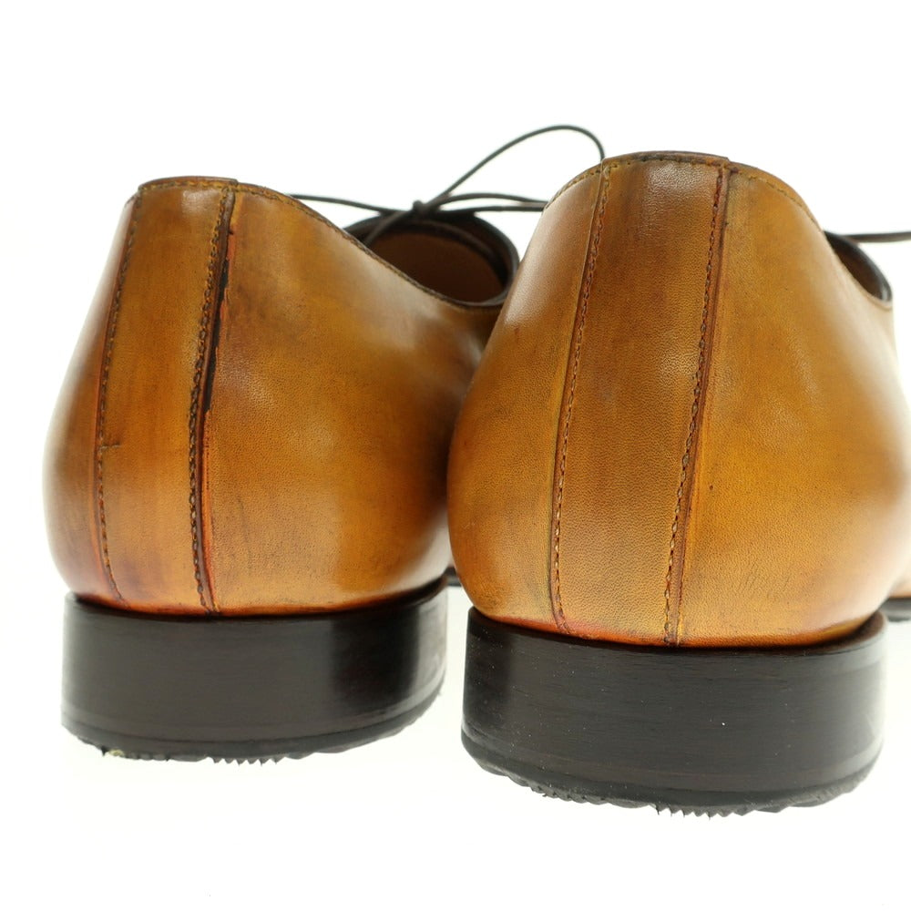 【中古】【未使用】フランチェスコ ベニーニョ FRANCESCO BENIGNO ホールカット ドレスシューズ ライトブラウン【 7 】【 状態ランクS 】【 メンズ 】