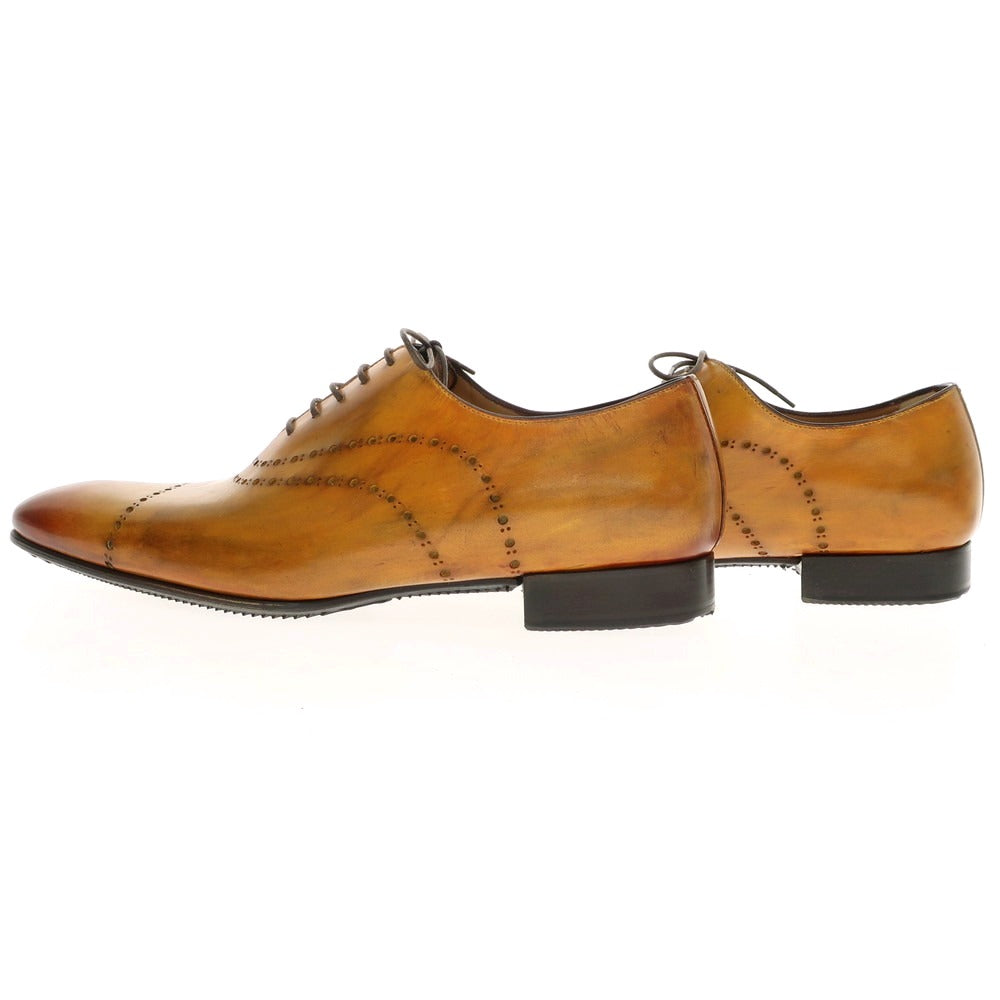 【中古】【未使用】フランチェスコ ベニーニョ FRANCESCO BENIGNO ホールカット ドレスシューズ ライトブラウン【 7 】【 状態ランクS 】【 メンズ 】