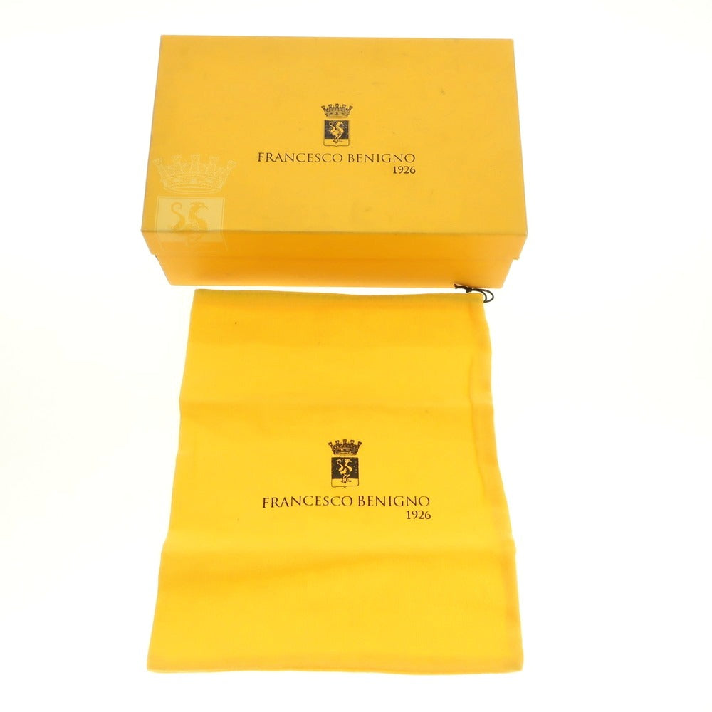 【中古】【未使用】フランチェスコ ベニーニョ FRANCESCO BENIGNO ホールカット ドレスシューズ ライトブラウン【 7 】【 状態ランクS 】【 メンズ 】