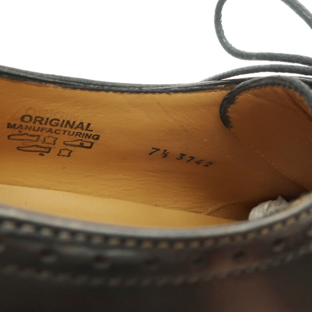 【中古】【未使用】フランチェスコ ベニーニョ FRANCESCO BENIGNO ストレートチップ ドレスシューズ ブラックブラウンxレッド【 7 1/2 】【 状態ランクS 】【 メンズ 】