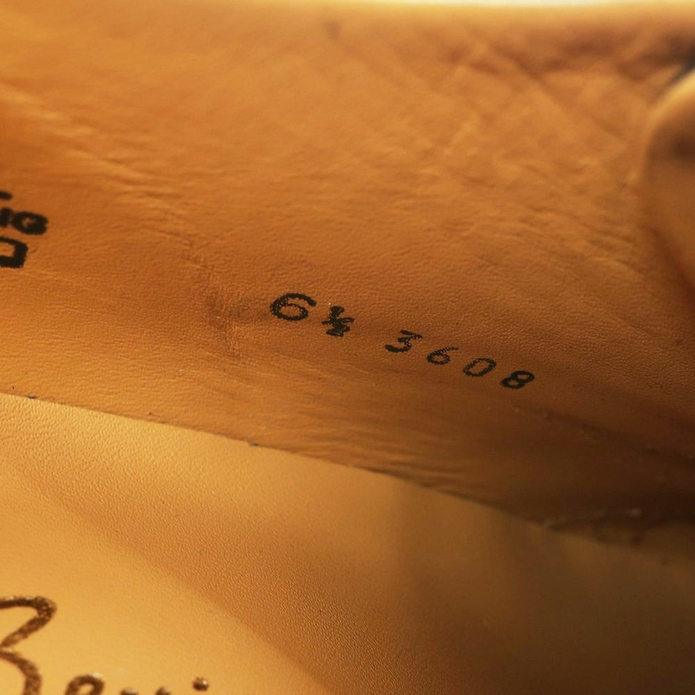 【中古】【未使用】フランチェスコ ベニーニョ FRANCESCO BENIGNO ストレートチップ ドレスシューズ ブラック【 6 1/2 】【 状態ランクS 】【 メンズ 】