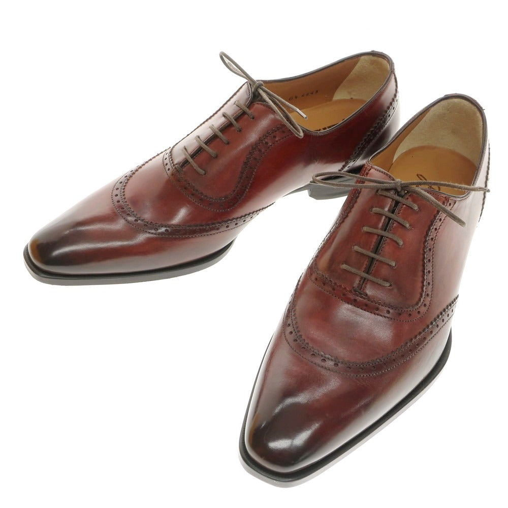 【中古】【未使用】フランチェスコ ベニーニョ FRANCESCO BENIGNO ドレスシューズ バーガンディ【 6 1/2 】【 状態ランクS 】【 メンズ 】