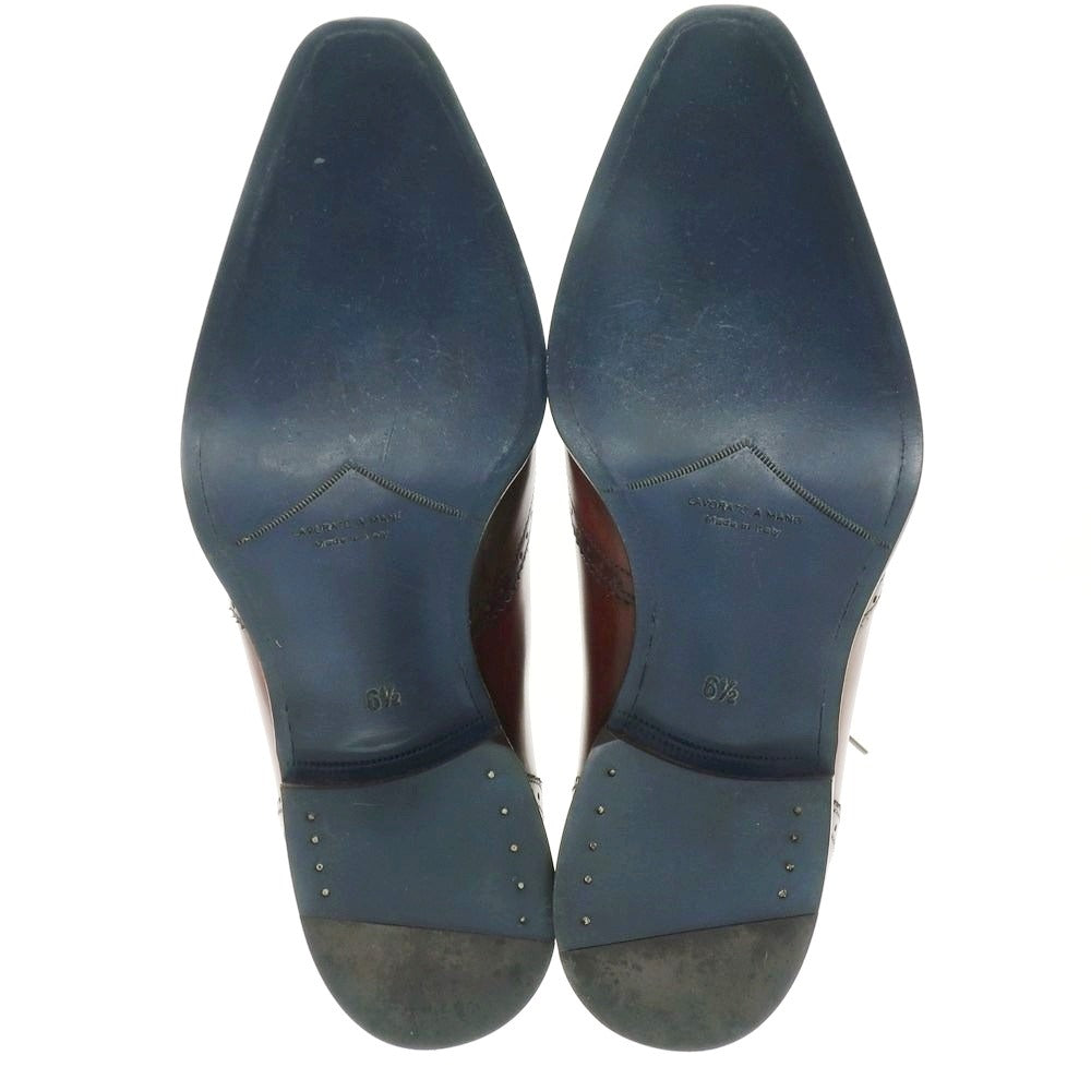 【中古】【未使用】フランチェスコ ベニーニョ FRANCESCO BENIGNO ドレスシューズ バーガンディ【 6 1/2 】【 状態ランクS 】【 メンズ 】