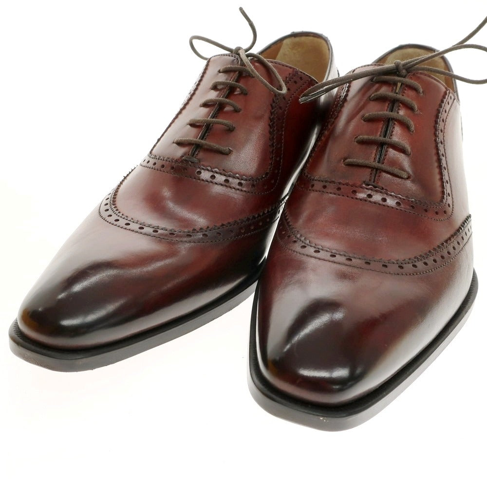 【中古】【未使用】フランチェスコ ベニーニョ FRANCESCO BENIGNO ドレスシューズ バーガンディ【 6 1/2 】【 状態ランクS 】【 メンズ 】