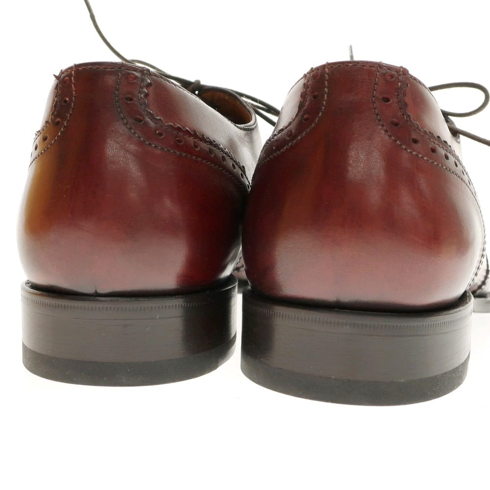 【中古】【未使用】フランチェスコ ベニーニョ FRANCESCO BENIGNO ドレスシューズ バーガンディ【 6 1/2 】【 状態ランクS 】【 メンズ 】