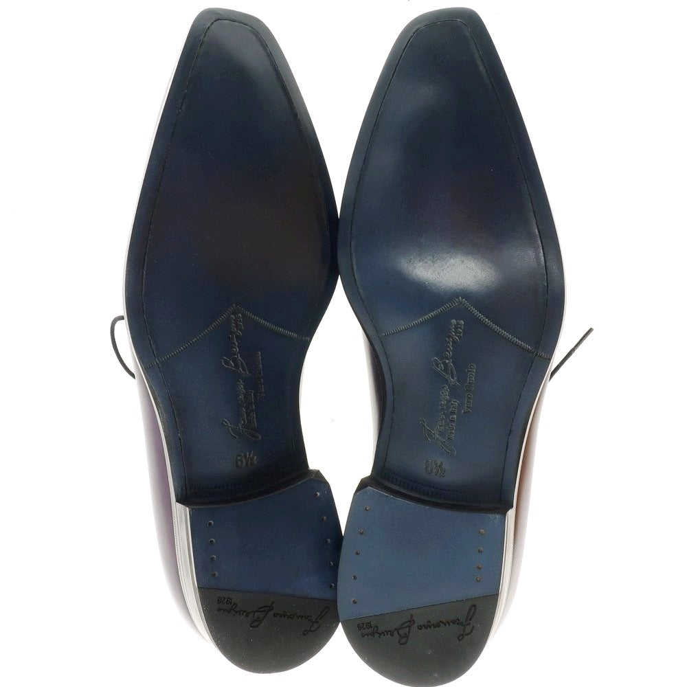 【中古】【未使用】フランチェスコ ベニーニョ FRANCESCO BENIGNO ホールカット ドレスシューズ パープル【 6 1/2 】【 状態ランクS 】【 メンズ 】