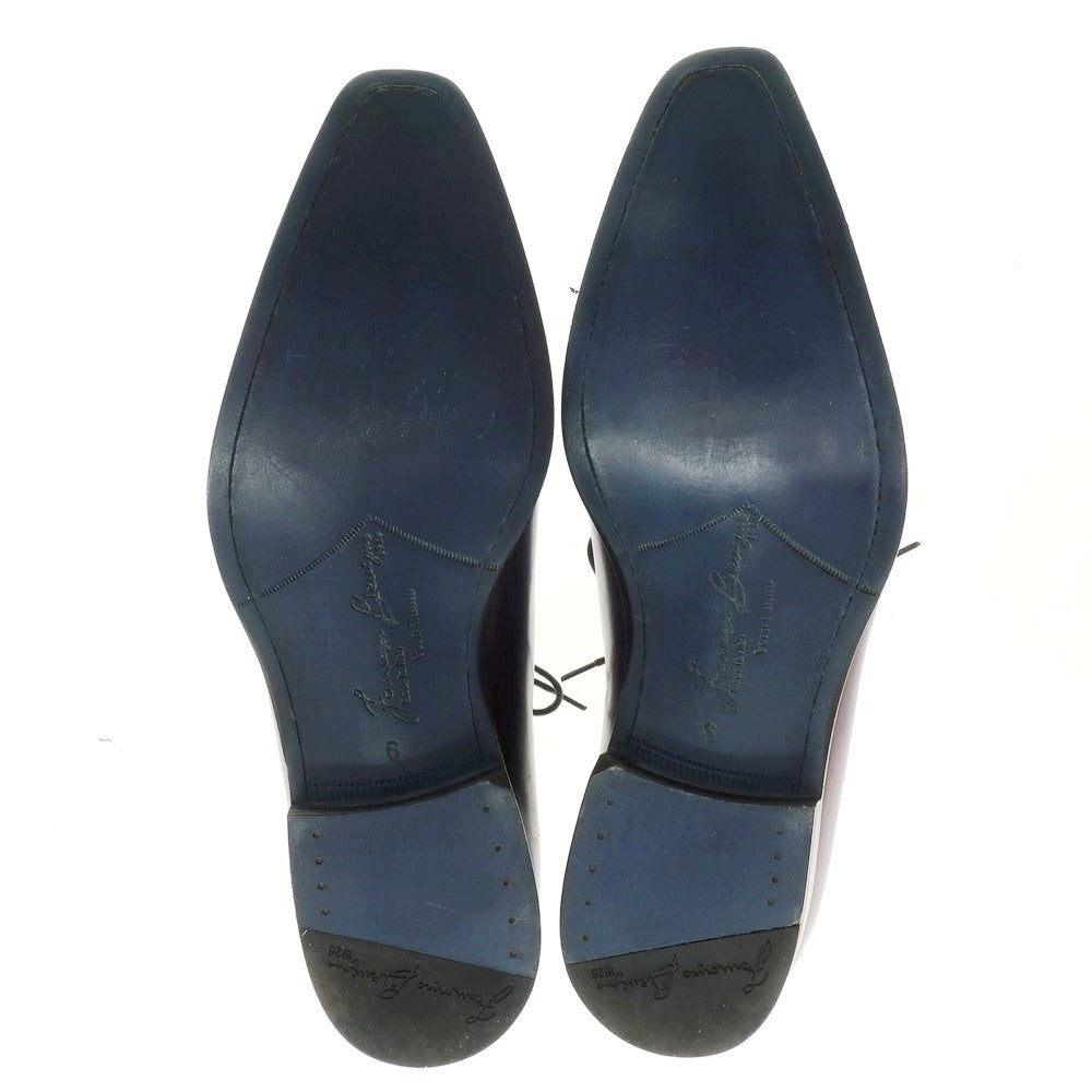 【中古】【未使用】フランチェスコ ベニーニョ FRANCESCO BENIGNO ホールカット ドレスシューズ パープル【 6 】【 状態ランクA 】【 メンズ 】