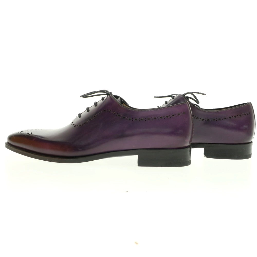 【中古】【未使用】フランチェスコ ベニーニョ FRANCESCO BENIGNO ホールカット ドレスシューズ パープル【 6 】【 状態ランクA 】【 メンズ 】