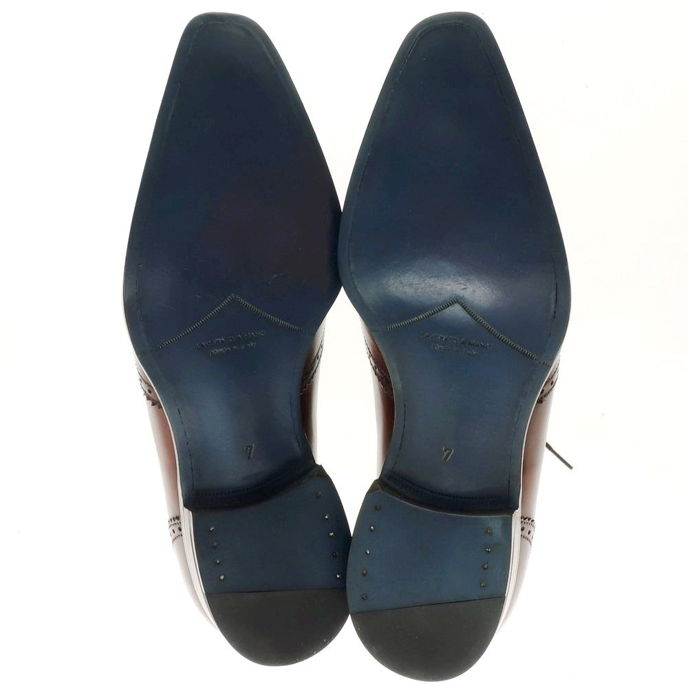 【中古】【未使用】フランチェスコ ベニーニョ FRANCESCO BENIGNO ドレスシューズ ブラウン【 7 】【 状態ランクS 】【 メンズ 】