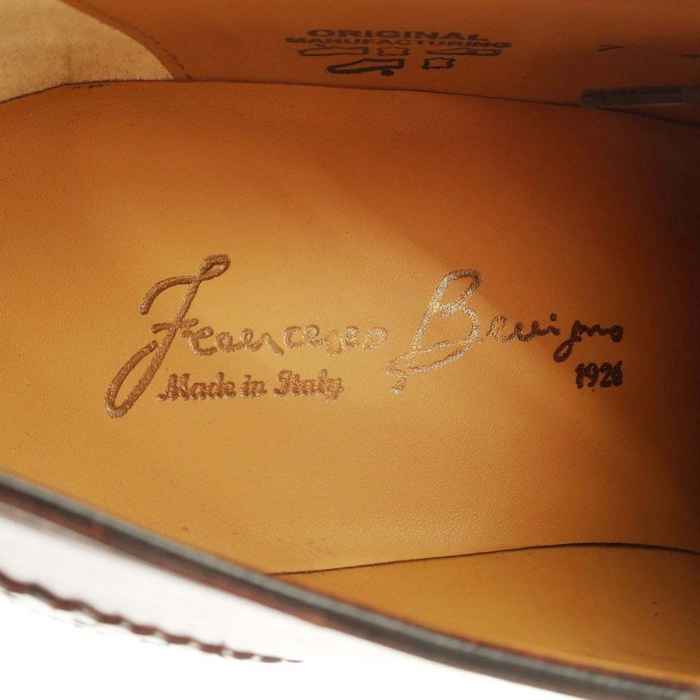 【中古】【未使用】フランチェスコ ベニーニョ FRANCESCO BENIGNO ドレスシューズ ブラウン【 7 】【 状態ランクS 】【 メンズ 】