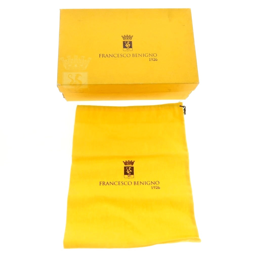 【中古】【未使用】フランチェスコ ベニーニョ FRANCESCO BENIGNO ホールカット ドレスシューズ ブラックブラウン【 6 】【 状態ランクS 】【 メンズ 】