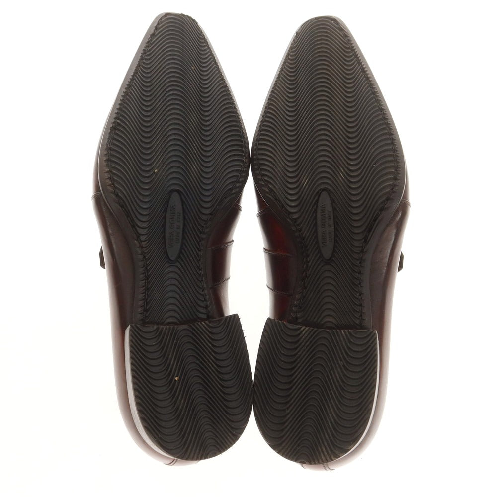 【中古】【未使用】フランチェスコ ベニーニョ FRANCESCO BENIGNO シングルモンク ドレスシューズ ダークブラウン【 7 1/2 】【 状態ランクS 】【 メンズ 】