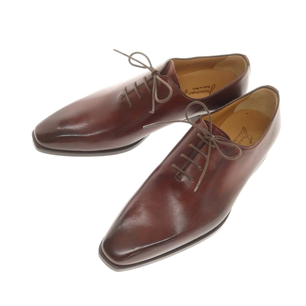 【中古】【未使用】フランチェスコ ベニーニョ FRANCESCO BENIGNO ホールカット ドレスシューズ バーガンディ【 6 】【 状態ランクS 】【 メンズ 】