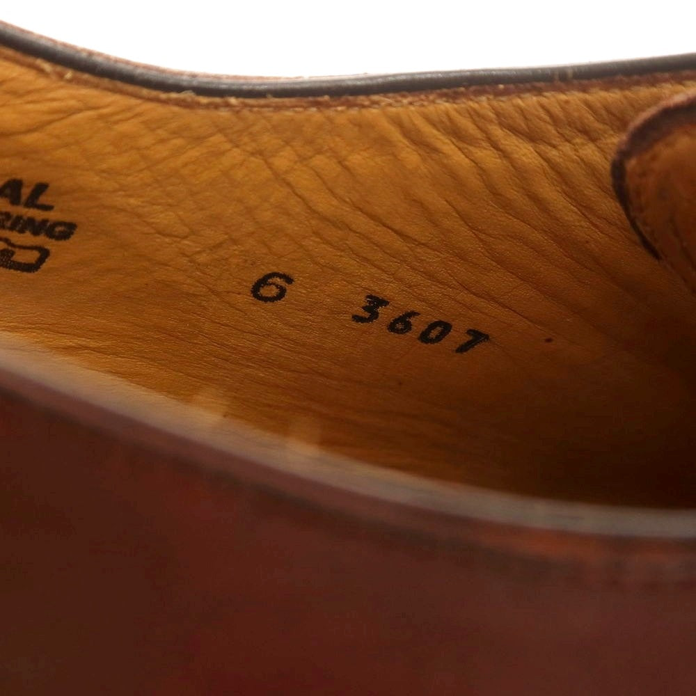 【中古】【未使用】フランチェスコ ベニーニョ FRANCESCO BENIGNO ホールカット ドレスシューズ バーガンディ【 6 】【 状態ランクS 】【 メンズ 】