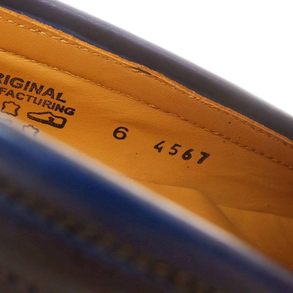 【中古】【未使用】フランチェスコ ベニーニョ FRANCESCO BENIGNO コインローファー ダークブルー【 6 】【 状態ランクS 】【 メンズ 】