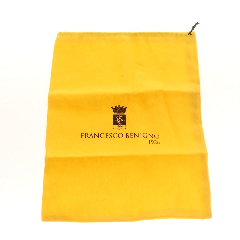 【中古】【未使用】フランチェスコ ベニーニョ FRANCESCO BENIGNO ストレートチップ ドレスシューズ ダークブラウンxレッド【 7 】【 状態ランクS 】【 メンズ 】