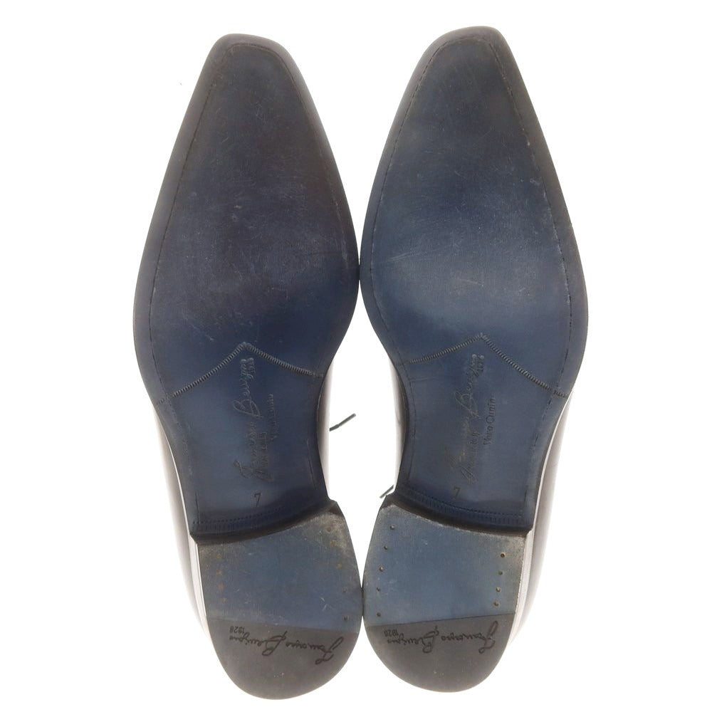 【中古】【未使用】フランチェスコ ベニーニョ FRANCESCO BENIGNO ホールカット ドレスシューズ ブラック【 7 】【 状態ランクS 】【 メンズ 】