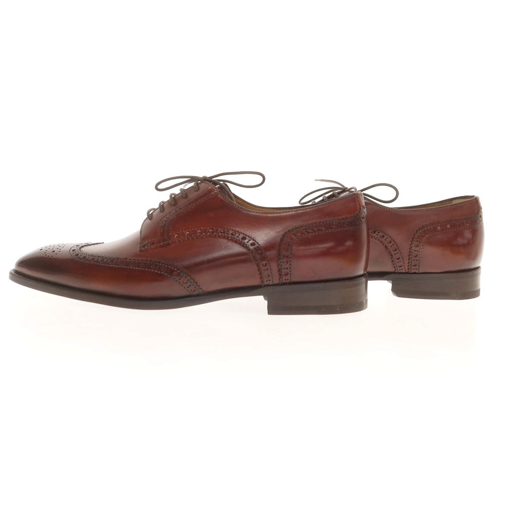 【中古】【未使用】フランチェスコ ベニーニョ FRANCESCO BENIGNO ウイングチップ ドレスシューズ ブラウン【 6 1/2 】【 状態ランクS 】【 メンズ 】