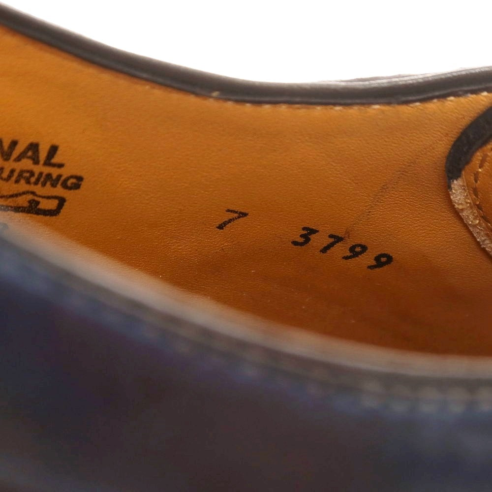 【中古】フランチェスコ ベニーニョ FRANCESCO BENIGNO ダブルモンク ドレスシューズ ネイビー【 7 】【 状態ランクA 】【 メンズ 】