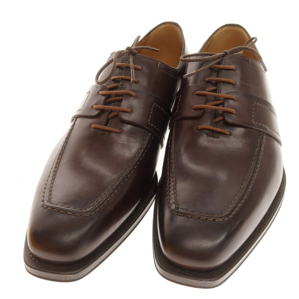 【中古】フランチェスコ ベニーニョ FRANCESCO BENIGNO Uチップ ドレスシューズ ダークブラウン【 7 】【 状態ランクA 】【 メンズ 】