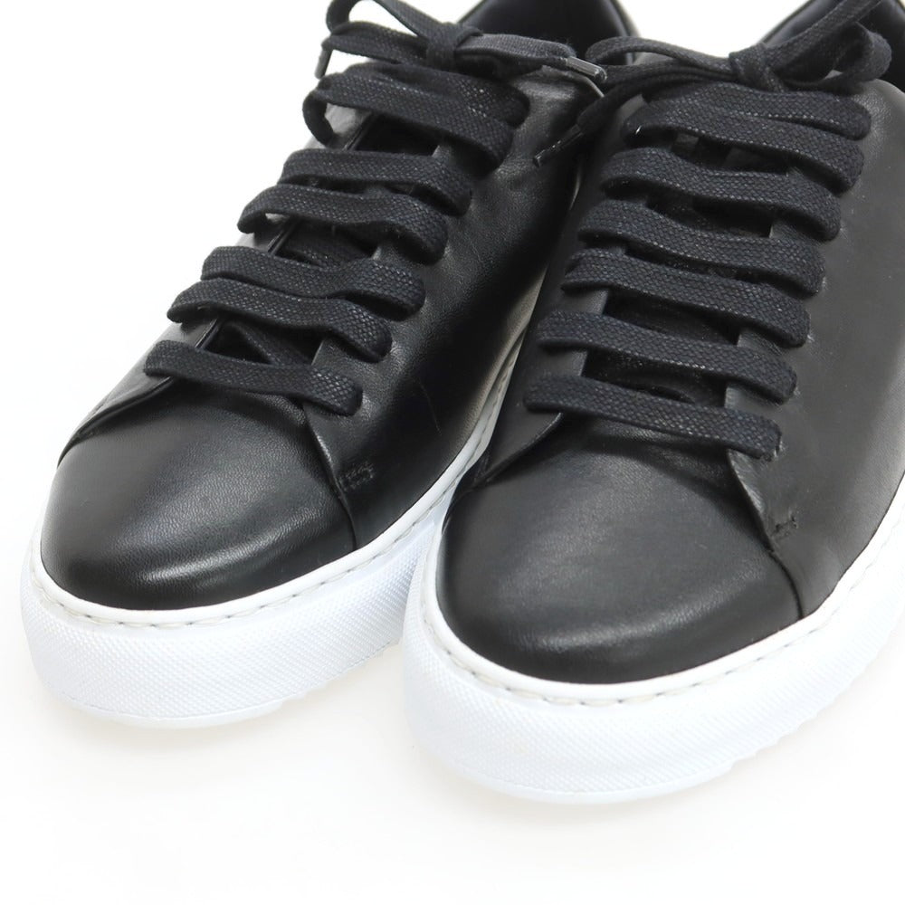 【中古】【未使用】ステファノガンバ STEFANO GAMBA レザー スニーカー ブラック【 39 】【 状態ランクS 】【 メンズ 】