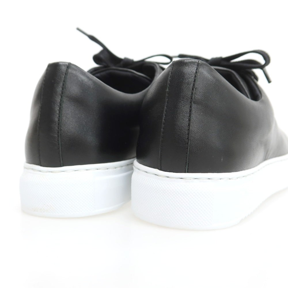 【中古】【未使用】ステファノガンバ STEFANO GAMBA レザー スニーカー ブラック【 39 】【 状態ランクS 】【 メンズ 】