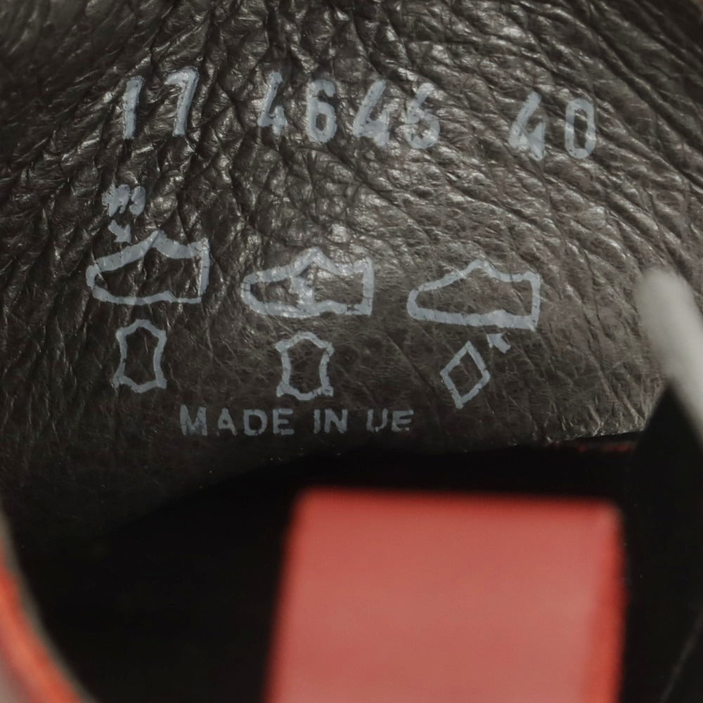 【中古】【未使用】ロッソ アルティジャーノ ROSSO ARTIGIANO レザー レースアップブーツ レッド【 40 】【 状態ランクS 】【 メンズ 】