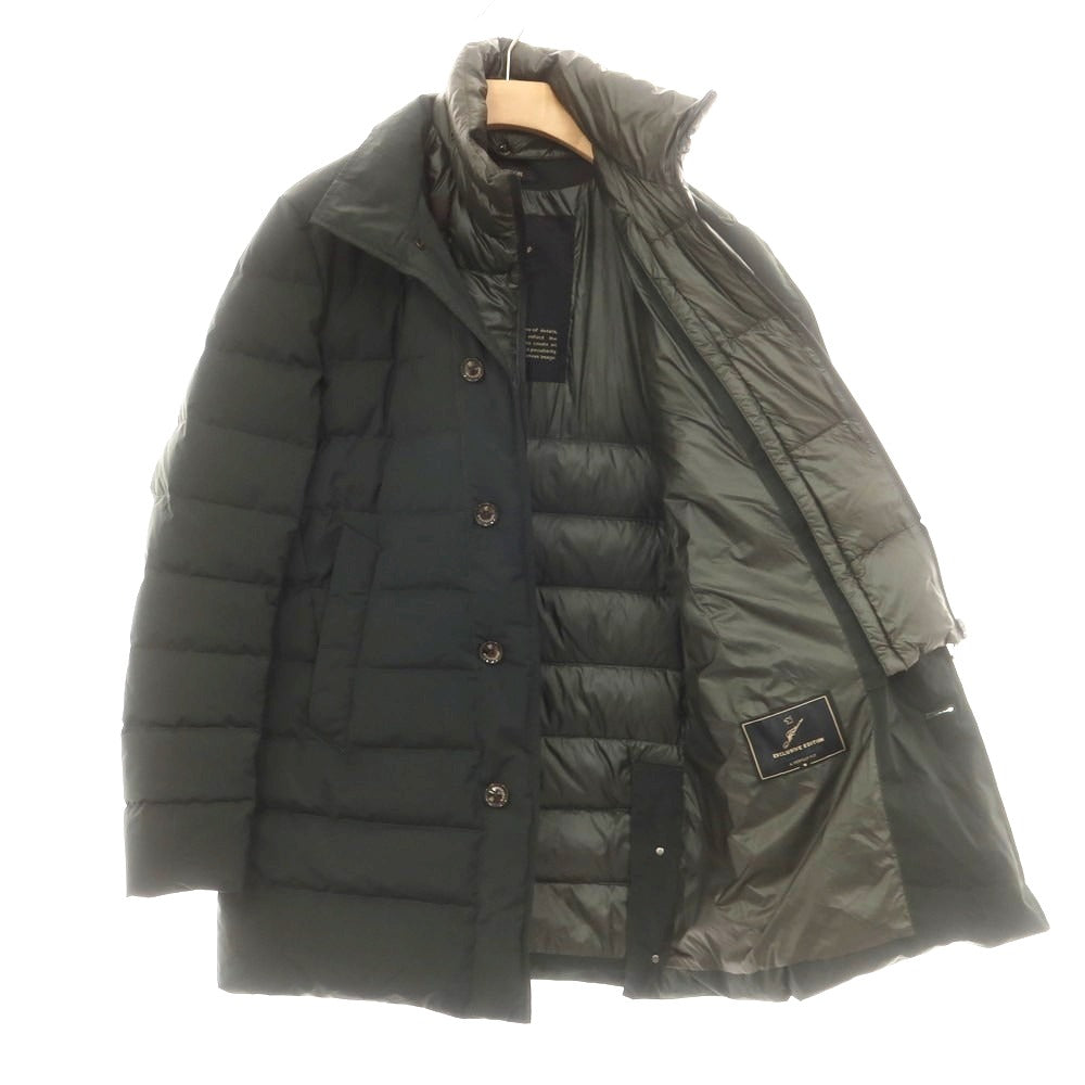 【中古】モンテコーレ Montecore ポリエステル 2WAY ダウンコート ダークグリーン【 48 】【 状態ランクC 】【 メンズ 】