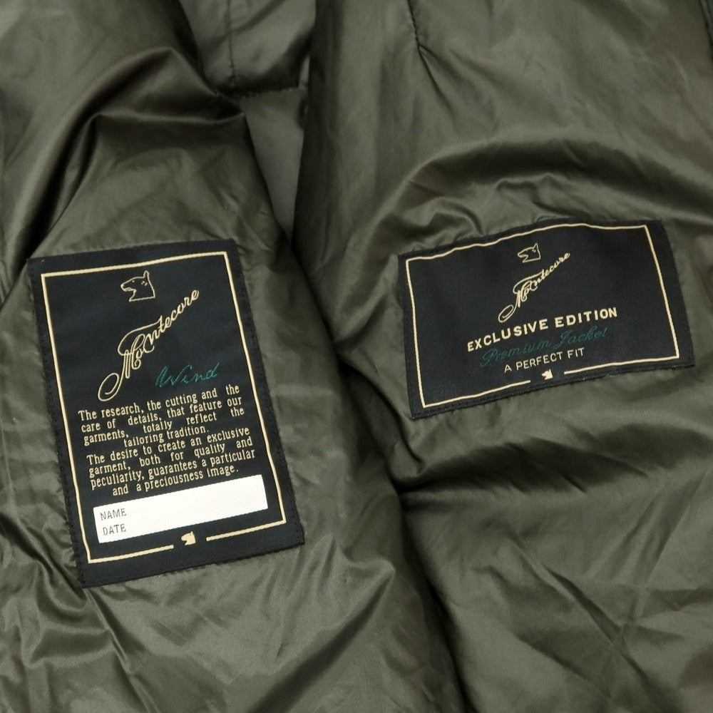 【中古】モンテコーレ Montecore ポリエステル 2WAY ダウンコート ダークグリーン【 48 】【 状態ランクC 】【 メンズ 】