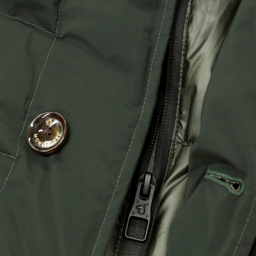 【中古】モンテコーレ Montecore ポリエステル 2WAY ダウンコート ダークグリーン【 48 】【 状態ランクC 】【 メンズ 】