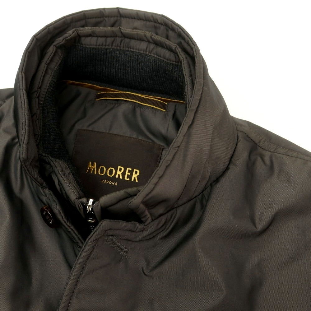 【中古】ムーレー MOORER TRAIANO ポリエステル 2WAY ダウンジャケット ダークグレイッシュブラウン【 48 】【 状態ランクC 】【 メンズ 】